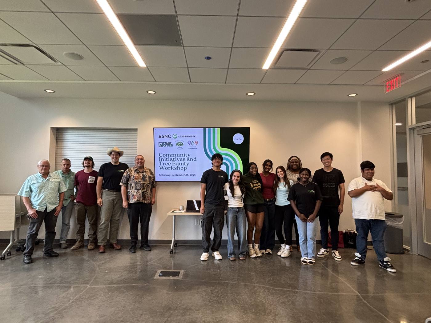 Attendees and speakers at TREE's community workshop